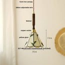 GobekUsa LED Adjustable Pendant Light Fixture Amber Glass Walnut Wood Bar Hanging Lamp