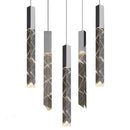 GobekUsa Crystal Glass LED Pendant Light for Living Hallway Staircase & Restaurant