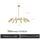 Minimalist Metal G9 Pendant Chandelier