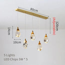GobekUsa Diamond Crystal LED Ceiling Chandelier for Home Decor