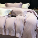 GobekUsa 1200TC Luxury Embroidery Bedding Set with Wide Edge & Lyocell Cotton Brushed Fabric