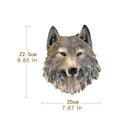 GobekUsa Animal Head Wall Hanger: Decorative Resin Wildlife Hook Rack Statue