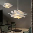 GobekUsa Love Me Not Chandelier: Simple White Flower Lamp for Bedroom or Kitchen