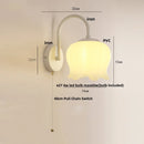 GobekUsa Iron LED Wall Sconce Pull Chain Switch Stair Light Fixture for Study Hallway