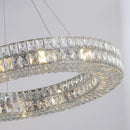 GobekUsa Gold K9 Crystal LED Ring Chandelier Pendant Light for Home Decor