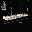 GobekUsa Arrow Crystal LED Chandelier: Modern Living Room Dining Table Bedroom Home Light