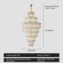 GobekUsa Elegant Crystal Chandelier for Duplex Living Room, Hotel Lobby - Luxury Atmosphere