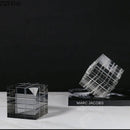GobekUsa Crystal Magic Cube Desk Ornament Sculpture DecorationCrafts