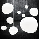 GobekUsa Gregg Glass Pendant Light, Modern LED Hanging Lamp for Dining Kitchen Loft