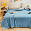 GobekUsa Cartoon Milk Velvet Blanket: Soft Coral Fleece Summer Sofa Cover & Queen Blanket