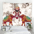 GobekUsa Elephant Tarot Psychedelic Tapestry for Home Decor and Yoga Room Zen Vibes