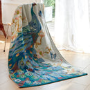 GobekUsa Cotton Gauze Peacock Bath Towel - Soft, Skin-Friendly, Quick Dry - 90x180cm