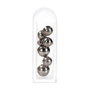 GobekUsa Acrylic Ball Vase Stack Home Decoration Golden Arch Flower Accessory