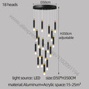 GobekUsa LED Chandelier: Modern Nordic Acrylic Luxury Lighting for Home Decor