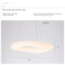 GobekUsa Cloud Pendant Light: Nordic Minimalist Doughnut Chandelier for Living Room & Kid's Bedroom