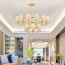GobekUsa Crystal Chandelier Pendant Light: Elegant Modern Luxury for Living Room Decor