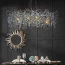 GobekUsa Branch Crystal Chandelier: Luxury LED Ceiling Light for Living Room & Dining Room