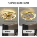 GobekUsa Gold Ring Crystal LED Ceiling Chandelier for Bedroom Living Room Hallway