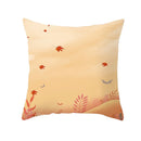 GobekUsa Autumn Maple Leaves Pillow Cases Short Plush Cushion Cover Sofa Pillowslip