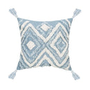 GobekUsa Blue Geometric Tufted Long Waist Pillowcase Set, 30x100cm