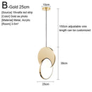 GobekUsa Gold Nordic Pendant Lights Indoor Kitchen Dining Room Home Decor