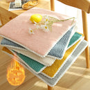 GobekUsa Cozy Lamb's Wool Chair Cushion for Autumn Winter Comfort