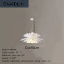 GobekUsa Acrylic Flower Chandelier LED Pendant Light for Dining and Bedroom Decor
