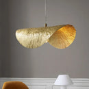 GobekUsa Gold Lotus Leaf LED Chandelier for Living Room Dining Kitchen Island