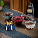 GobekUsa Ceramic Kung Fu Tea Cup Set - Handcrafted Porcelain Drinkware