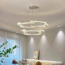 GobekUsa Crystal LED Chandelier Pendant Light Modern Luxury Foyer Ceiling Lamp