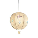 GobekUsa Chinese Medieval Dove Embroidery Fabric Pendant Light - Creative Hanging Line Light