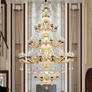 GobekUsa Luxe Crystal Chandelier for Bedroom, Living Room, and Dining Room