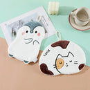 GobekUsa Cartoon Animals Microfiber Hand Towel Set