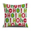 GobekUsa Christmas Deer Linen Cushion Cover - Home Decor Sofa Pillowcase