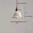 GobekUsa LED Pendant Lights for Modern Decor with Cement Wood Design