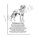GobekUsa Dog Breed Poetry Poster Collection: Vizsla, Pomeranian, Manchester Terrier, and More