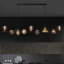 Nordic Glass Globe Pendant Chandelier in Smoky Grey