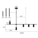 GobekUsa Black Chandelier Pendant Lights for Dining Table, Kitchen, Living Room