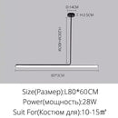 Nordic Long Strip Metal Pendant Light
