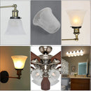 GobekUsa Alabaster Glass Shade Bell Light Fixture Replacement Cover for Fan Chandelier Sconce