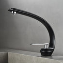 GobekUsa Gold Black Bathroom Faucet Brass Sink Mixer Tap Single Handle Hot Cold Brush Gold
