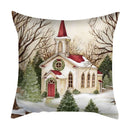 GobekUsa Christmas Cushion Cover Set - Festive Xmas Decor for Living Room Sofa