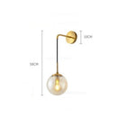 GobekUsa Glass Ball LED Wall Light for Bedroom Decoration and Living Room Fixtures