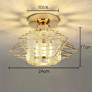 GobekUsa Glass Crystal LED Ceiling Chandelier for Home Decor