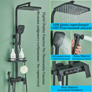 GobekUsa Digital Display Thermostatic Shower Faucet Set with Rainfall Shower Column in Chrome