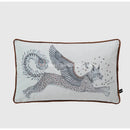 GobekUsa Coral Lynx Velvet Cushion Cover: Luxury Mystical Animal Theme for Sofa