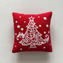 GobekUsa Christmas Cartoon Embroidered Pillow Cover Set, Festive Decorative Cushions