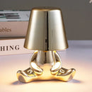GobekUsa Little Golden Man Table Lamp - Art Decor Night Light for Living Room and Children's Room