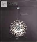 GobekUsa Dandelion Chandelier LED Sparkle Ball Crystal Lighting for Restaurant & Living Room