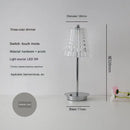 GobekUsa Diamond Touch Desk Lamp, Modern Metal, Bedside Atmosphere, Creative & Romantic